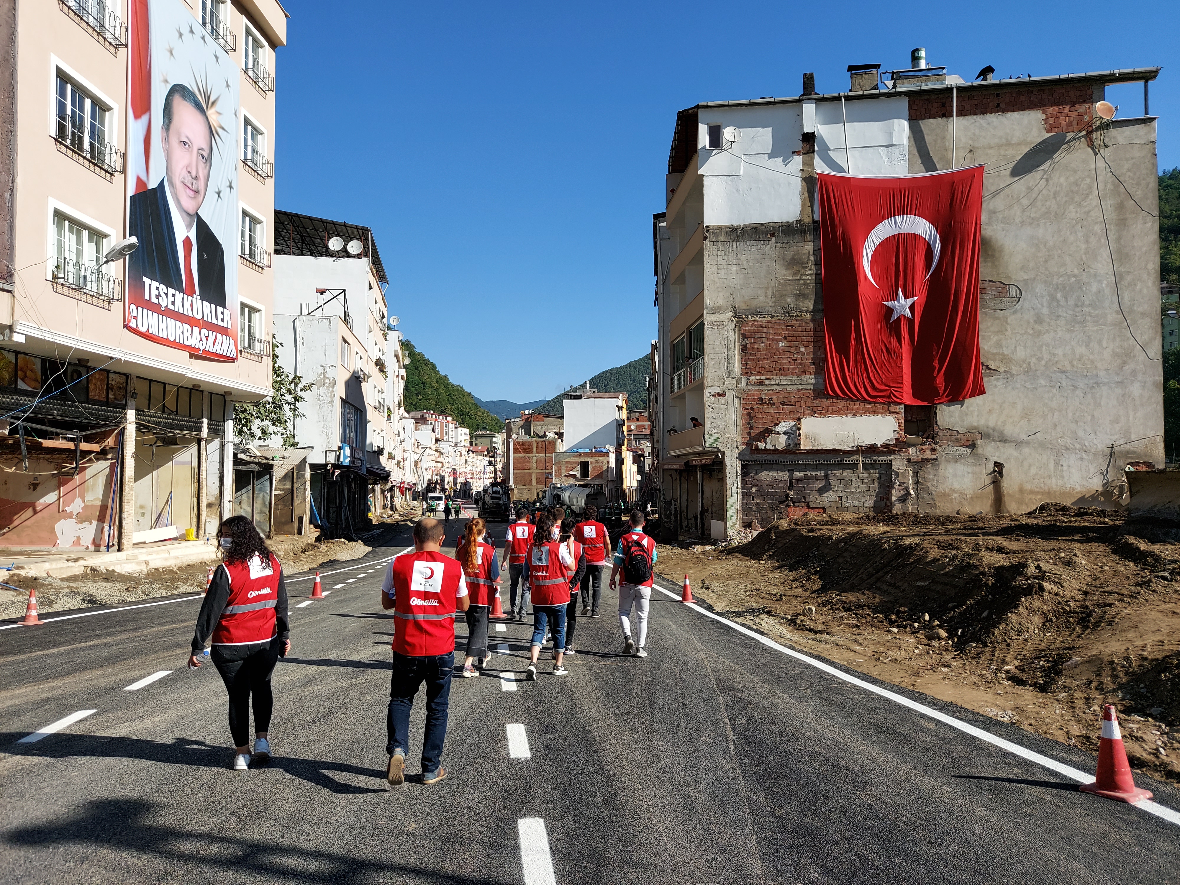 Türk Kızılay Samsun olarak Giresun Dereli Afet Bölgesindeydik